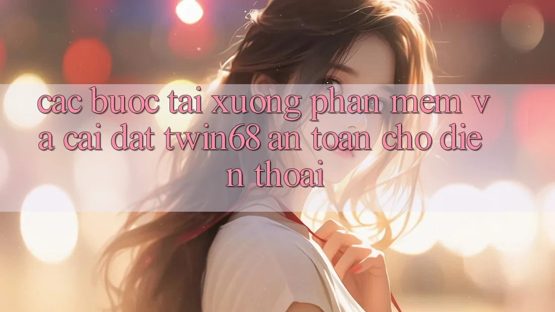 Các bước Tải xuống Phần mềm Và Cài Đặt twin68 An toàn Cho Điện Thoại