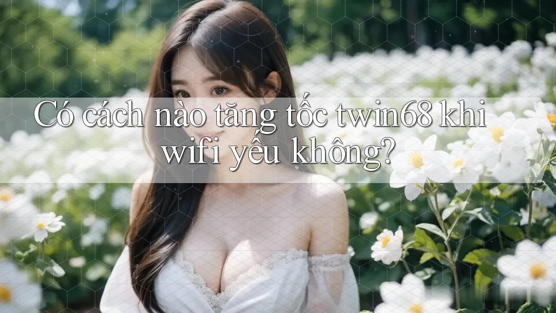 Có cách nào tăng tốc twin68 khi wifi yếu không? Có cách nào tăng tốc twin68 khi wifi yếu không?