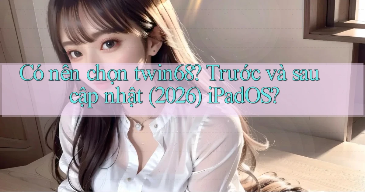 Có nên chọn twin68 trước và sau cập nhật (2026) iPadOS