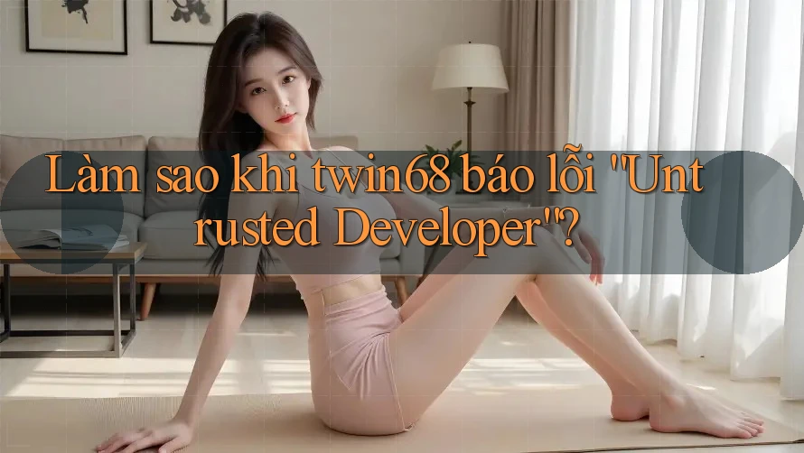 Làm sao khi twin68 báo lỗi “Untrusted Developer”?