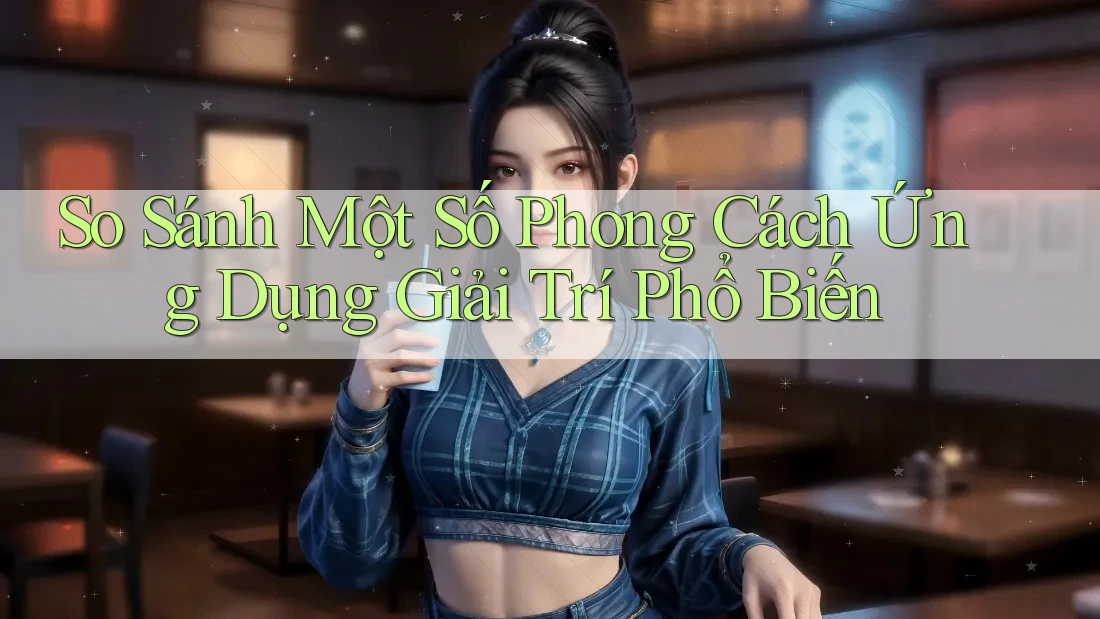So Sánh Một Số Phong Cách Ứng Dụng Giải Trí Phổ Biến