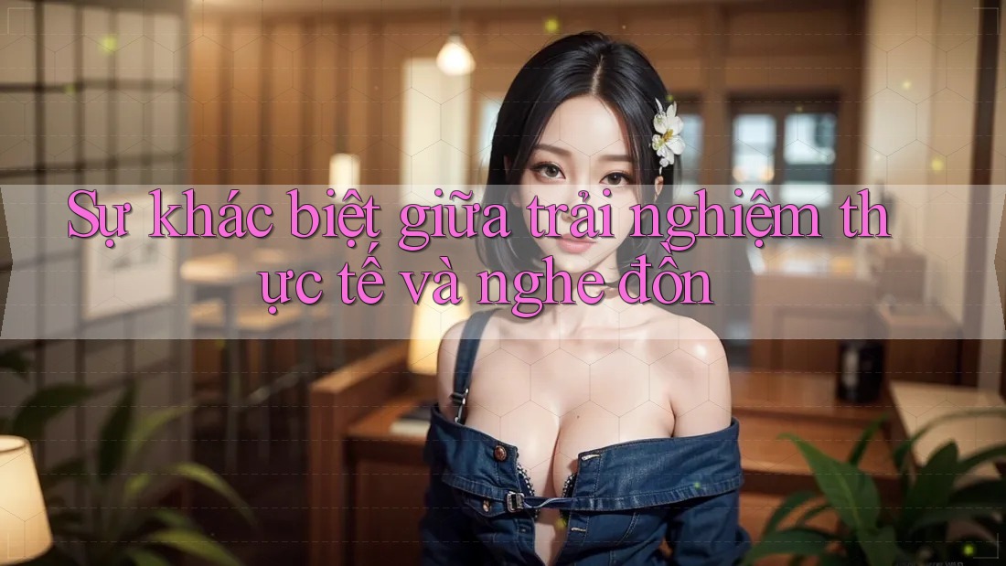 Sự khác biệt giữa trải nghiệm thực tế và nghe đồn Sự khác biệt giữa trải nghiệm thực tế và nghe đồn