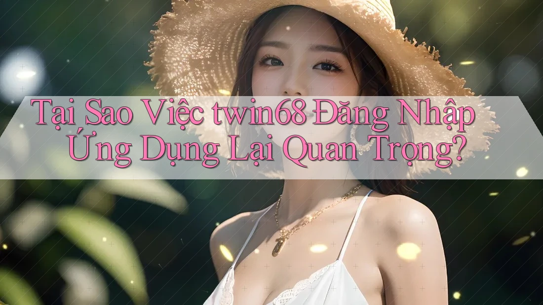 Tại Sao Việc twin68 Đăng Nhập Ứng Dụng Lại Quan Trọng?