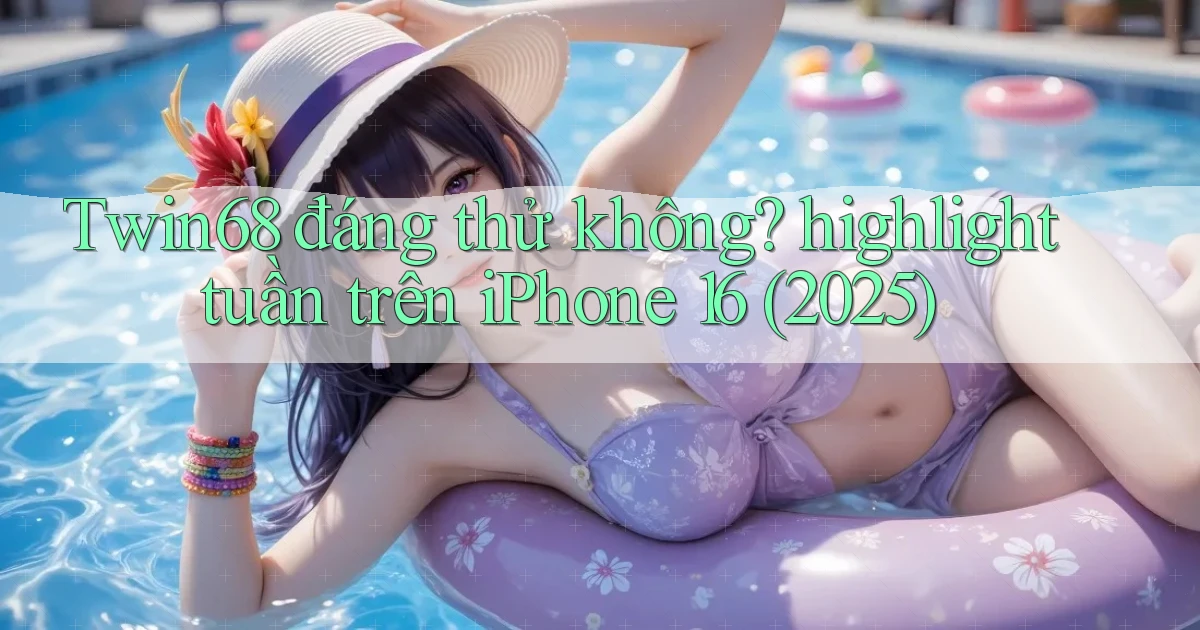 Twin68 đáng thử không highlight tuần trên iPhone 16 (2025)